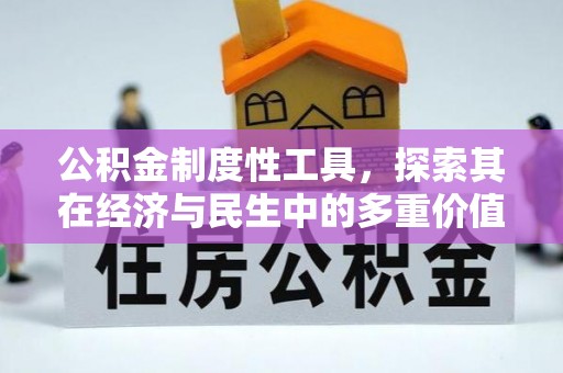 武平公积金制度性工具，探索其在经济与民生中的多重价值